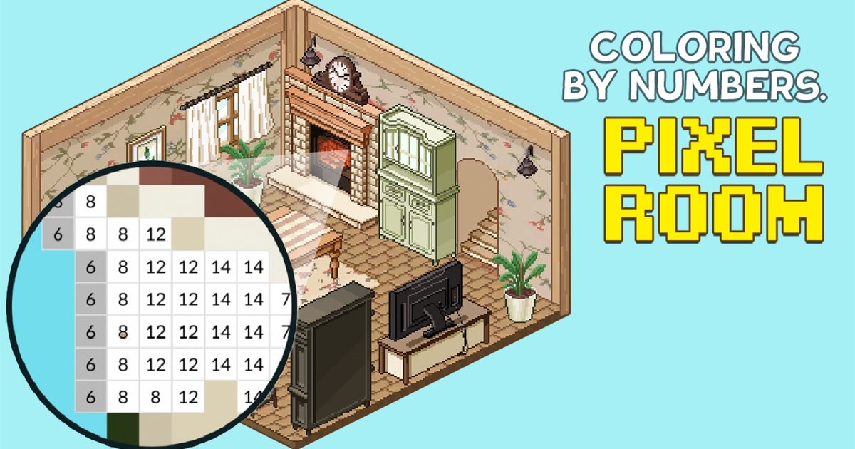 Coloring by Numbers: Pixel Room