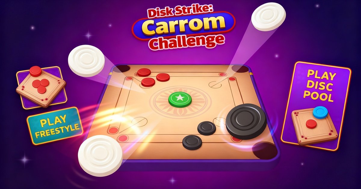 Disk Strike: Carrom Challenge