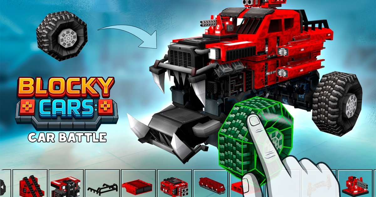 Blocky Cars: Car Battle