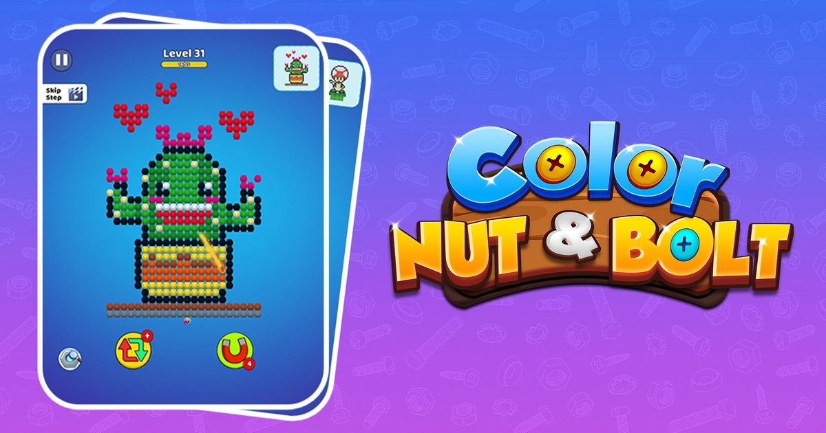 Color Nuts & Bolts Puzzle