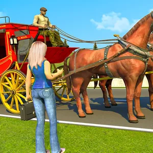 Horse Cart Transport Taxi Game