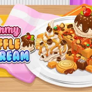 Yummy Waffle Ice Cream